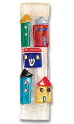 Tamara Baskin fused glass mezuzah