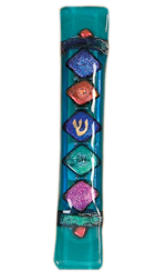 Tamara Baskin fused glass mezuzah